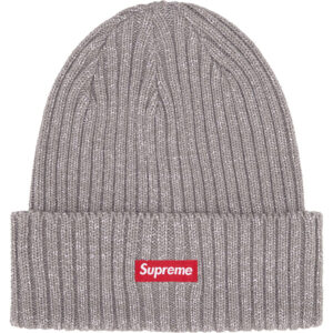 Overdyed Beanie Metallic Silver