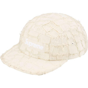 Frayed Croc Denim Camp Cap Natural