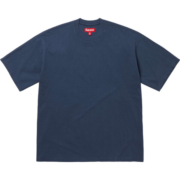 Intarsia S/S Top Navy
