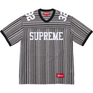 Open Knit Football Top Black