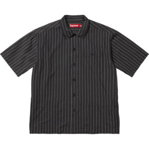 Stripe S/S Pajama Shirt Black