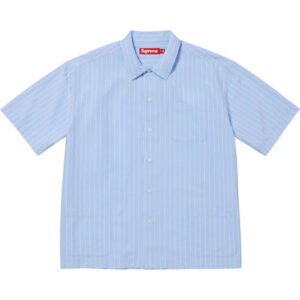 Stripe S/S Pajama Shirt Light Blue