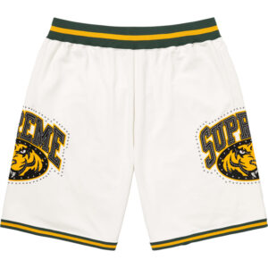 Studded Basketball Short White