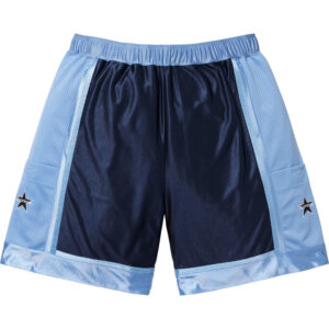 Side Pocket Basketball Short Blue