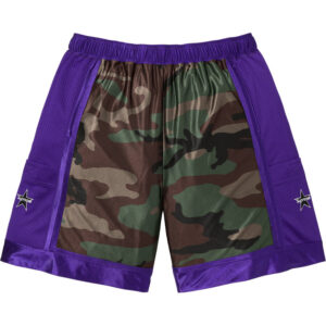 Side Pocket Basketball Short Woodland Camo