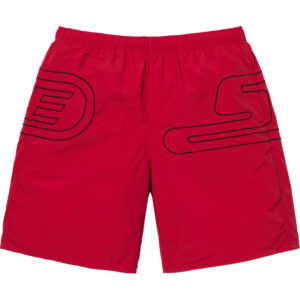 Big Logo Nylon Short Red